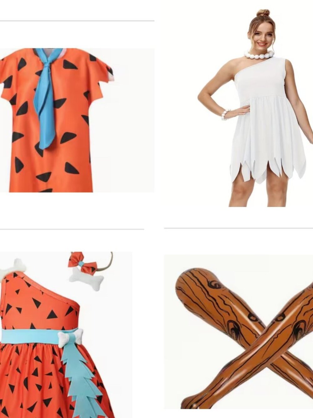 Flintstones Family Halloween Costume Set 8Pc Fred Wilma Pebbles